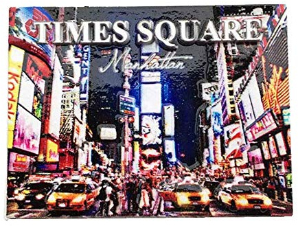 Time Square New York USA - Imán para nevera, regalo de recuerdo para el hogar, cocina, decoración del refrigerador, etiqueta magnética