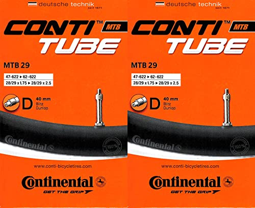 2X Continental MTB 29 DV Schlauch Dunlop Ventil 40mm 29 Fahrrad MTB Blitzventil