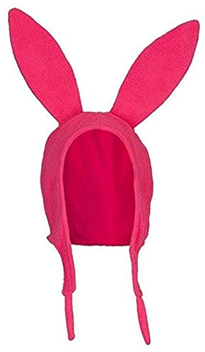 Yoisdtxc Family Bob 's Louise Hasenhut für Damen und Mädchen, Winter, warm, Halloween, winddicht, Kaninchen, lange Ohren, A-Pink, S