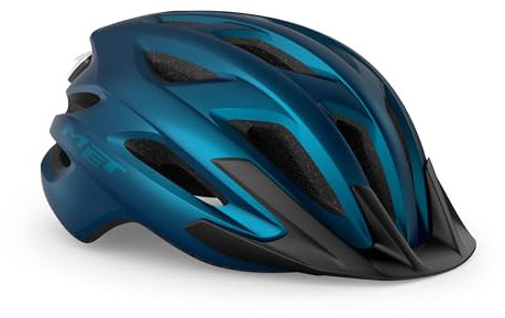 MET Crossover MIPS Fahrrad Hel, Blau Metallic Matt, XL