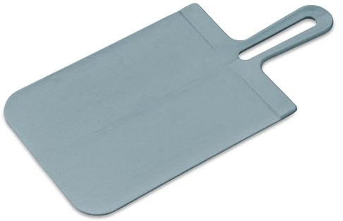 Koziol SNAP S & L Schneidebrett | faltbar, mit Griff, klingenschonend | biozirkulärer Kunststoff, langlebig, kompakt, spülmaschinengeeignet | Küche, Haushalt (nature flower blue, S)