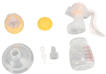 Manuelle Milchpumpe, Polypropylen, Ergonomisches Design, Tragbare Sammler-Handmilchpumpe mit Starker Saugleistung