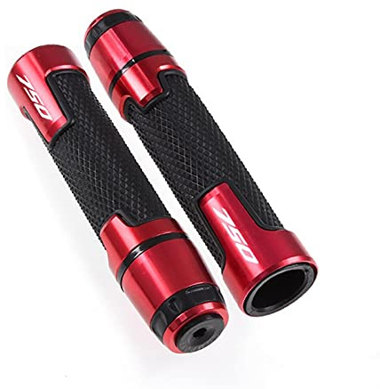 TUBBLI Für Honda Forza 750 FORZA750 Motorrad Universal 7/8 22mm Lenkergriffe Enden Griffkappen Lenkerstopfen (Color : Red)