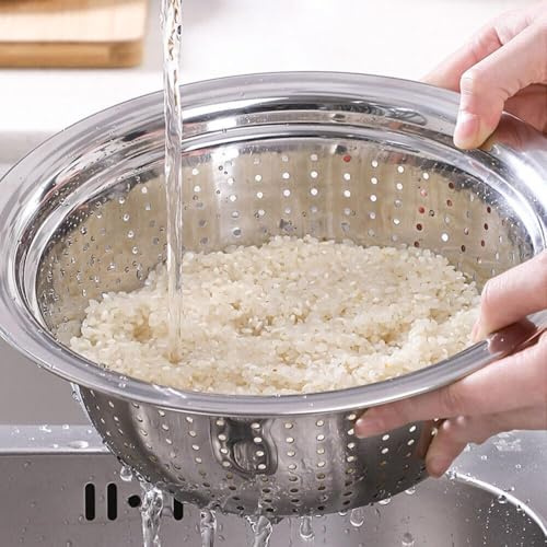Tiptop Kicthenware Stainless Steel Colanders, Sieves & Colanders Rice Strainer (32cm)