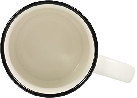 COLLBATH Personalisierte Tasse Milchbecher Keramik Cartoon Home Trinkbecher Schwarz Weiß 300ml