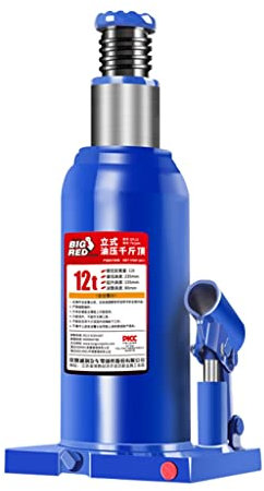 MYVVKIA Cric Idraulico a Bottiglia 2T 3T 5T 8T, cric Verticale Portatile, cric Idraulico in Acciaio, cric a Carrello per Auto/Furgone/Barca/Camion