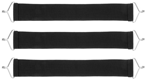 SEWOART Correa de Refuerzo Negra 3 Piezas de Nailon para Sillón Reclinable | Accesorios de Reparación, Antirotura y Refuerzo, Repuesto para Tumbonas, Ajuste Elástico