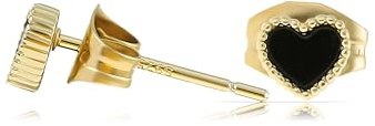Tillverkad av Nami hjärta stiftörhänge guld set hjärta örhängen damer av 925 sterlingsilver gåvor för kvinnor vattentäta smycken allergivänliga, Stecker, Sterlingsilver, Ingen ädelsten