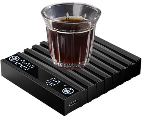Coffee Scale - Smart Coffee Scale with Built-in Timer | Portable Kitchen Gadget for Home Shop Travel Tea Brewing Roasting