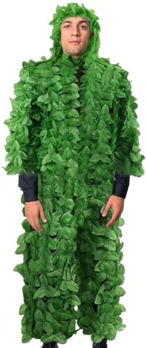 Generisch Ghillie - Disfraz de caza de camuflaje de cuerpo entero, transpirable, ropa ligera para entrenamiento de francotiradores, aventuras en la selva, senderismo, juegos de disparos, simulación