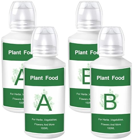 Concime per piante idroponico da 2 confezioni, formula nutriente AB per la crescita nel tuo giardino acquatico indoor, nutrimento ideale per piante da interno per verdure ed erbe aromatiche