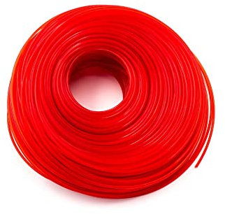 vhbw Hilo de Repuesto Universal para cortacésped, 2 mm x 100 m, Color Rojo