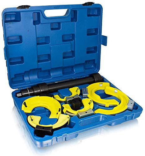 BITUXX universal Federspanner Set für Mc Pherson Federbeine Stoßdämpfer Tuning Tieferlegung Fahrwerk 80-190mm Spannweite 300mm Auto KFZ PKW