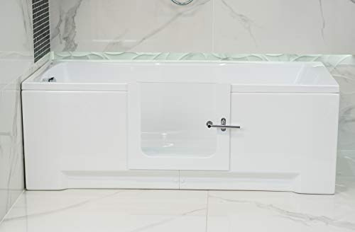 Amber Custom Acrylic Walk-in Bathtub Mobility aid Bath Side Door Fully Customizable (1500x700x550)