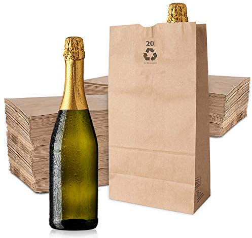 Stock Your Home Braune Papiertüten aus Kraftpapier, 9 kg (100 Stück) – Kraftpapier, braune Lebensmitteltüten – große Papiertüten für Einkäufe – vielseitige große braune Tüten