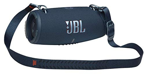 JBL Xtreme 3 Speaker Bluetooth Portatile Waterproof, Cassa Altoparlante Wireless con Tracolla, Resistente ad Acqua e Polvere IPX67, PartyBoost, fino a 15 h di Autonomia, USB, Blu