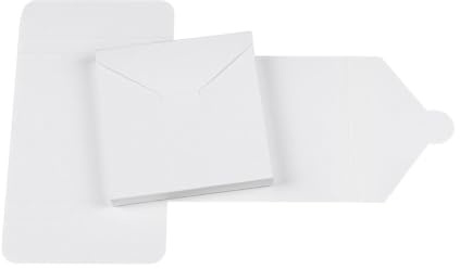 Weißer Mailer, 125 x 125 x 15 mm, Recyclingkarton, für CD - 10 Stk./Pack