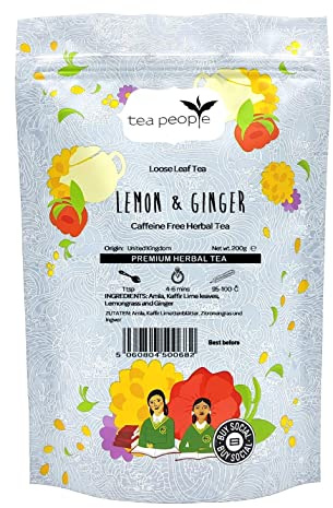 Tea People Lemon and Ginger - 200g Loose tea in big retail pack