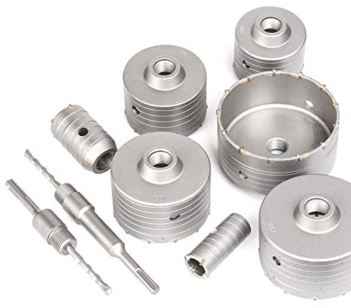 1pc SDS PLUS 30-160mm Beton Lochsäge Elektrischer Hohlkernbohrer Schaft 110-530mm Zement Stein Wand Klimaanlage Legierung,150mm