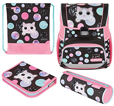 Herlitz Schulranzen Loop Plus Cute Cat, 1 Stück