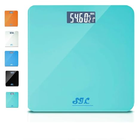 Bilancia Pesapersone Digitale (Max 180KG) Bilancia di Precisione Pesa Persone Ultrasottile in Vetro Temperato, Bilancia Elettronica per Controllo Peso Forma Professionale, Precisa per Adulti e Bambini