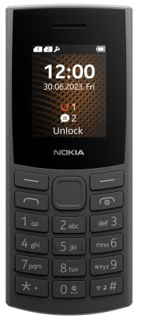 Nokia 105 4G 2023 Telefono Cellulare Dual Sim, Display 1.8 a colori, Charcoal [Italia]