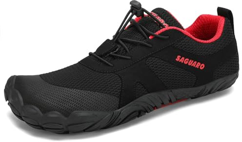 SAGUARO Zapatillas Barefoot Hombre Mujer Zapatillas Minimalistas Zapatos Barefoot Calzado Minimalistas Zapatillas de Trail Running Barefoot Shoes para Zero Drop Suela Noche,Gr.46