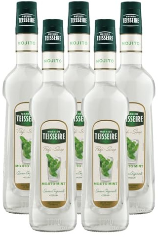 Mathieu Teisseire Getränke-Sirup Mojito Mint 0,7L - Cocktails (5er Pack)