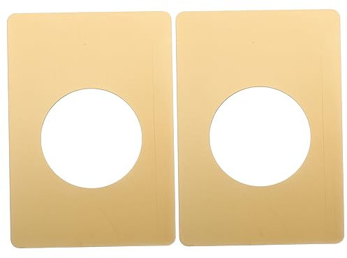 KONTONTY 2Pezzi Piastra Riparazione Serratura Porta in Acciaio Inossidabile per Danneggiamenti e Look della Tua Porta Facile Installazione Compatibile con Pomelli Standard