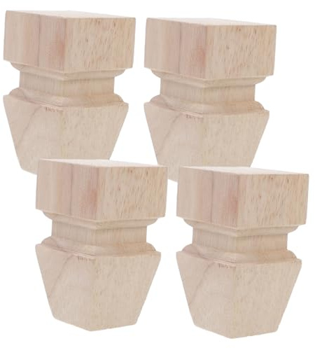 GETAJGHSD 4stücke Holzbeine Für Möbel Sofabeine Und Tischbeine Massivholzbeine Als Ersatz Oder DIY-Projekt Einfach Zu Montieren Und Passend Für Verschiedene Einrichtungsstile
