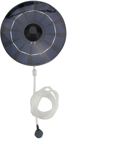 ZYNCUE Solarbetriebener Teichbelüfter Sauerstoffpumpe mit Blasenstein und Luftschlauch für Wasserspiele wie Springbrunnen, Teiche und Aquarien