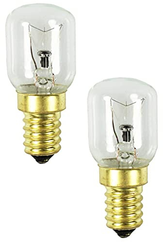 Philips 2x Backofenlampe 25W 230V E14 SES 57x25mm 172 Lumen 2700K