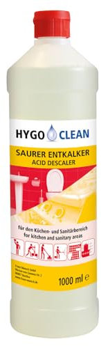 12 Stück Hygoclean Saurer Entkalker, V: 1l, klar, Entkalker, Universalentkalker, Kalkreiniger