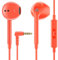 LUDOS ZENITH Auricolari In-Ear Cuffie, Cuffiette con Filo e Microfono, 2 Anni di Garanzia, Cuffie Isolamento Acustico, Cuffiette Cellulare, Jack 3,5 mm per iPhone, Apple, Samsung, Huawei - Corallo