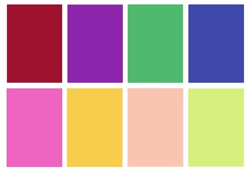 Sovrapposizioni di lettura, sovrapposizioni colorate, strisce di riduzione dello stress visivo, aiuto per filtri colorati formato A4, set da 8 pezzi per donne, uomini, bambini, apprendimento
