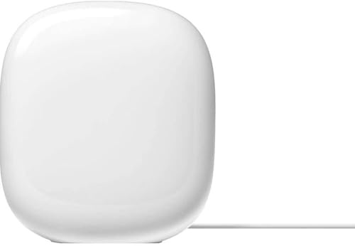 Google Nest WiFi Pro - Wi-Fi 6E - Zuverlässiges WLAN-System für Zuhause mit schneller Geschwindigkeit und Abdeckung des gesamten Hauses - Mesh-Router - Nicht-Einzelhandelsverpackung - Schnee