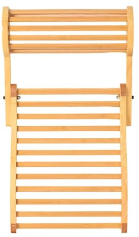 PawwJoy Sauna-Rückenlehne, Kopfstütze, Nackenstütze gebogen, ergonomisch, Holz, faltbar, Zubehör, 41 x 84 cm, für Zuhause, Spa, Dampfbad