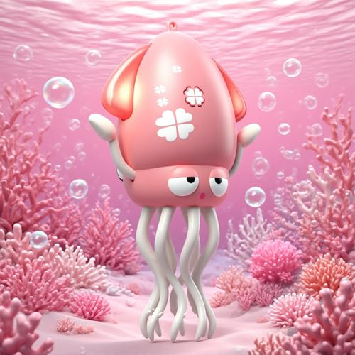 Smalody Interactive Dancing Octopus Toy with Lights and Music Red | Rechargeable interactive baby toy with obstacle avoidance, ideal sensory gift for Christmas and birthdays
