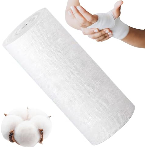 Furtryvl Gerollte Gaze, antihaftbeschichtete Bandage, Gaze-Rollen, Schutzbandage für Männer und Frauen, Pflegelösung für Krankenhaus, Zuhause, Büro, Sport, Wandern, Rucksackreisen