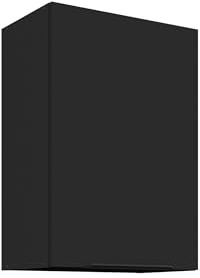 Kuechen-preisbombe Küchen Hängeschrank 50 cm Siena Schwarz Küche Küchenzeile Küchenblock