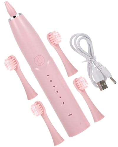ibasenice Elektrische Kinderzahnbürste Praktische Zahnbürste mit Cartoon Motiv und Wiederaufladbar aus Abs und Mikrofasern für Kinder und Junge Mädchen