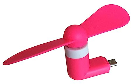 YiNLuax Ventilatore USB personale per cellulari Telefono portatile per funzione OTG Telefono Smartphone TPE Usb Fan Silenzioso