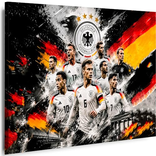 Myartstyle Leinwand Bild Fussball Sport Nationalmannschaft Kunstdruck