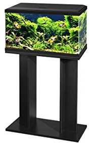 Ciano Aquarium Fish Tank with Stand/Filter/LED Lighting 60cm 2ft 58L (Black)