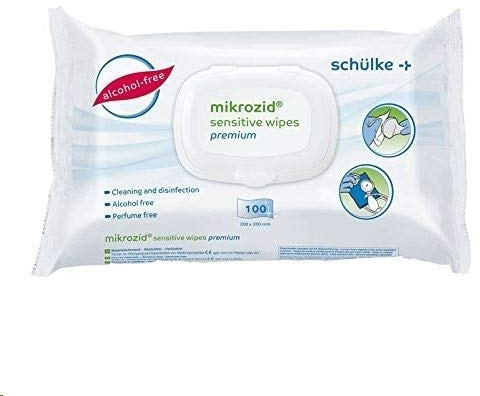 Schulke Mikrozid - Salviette sensibili senza alcool, 100 salviette