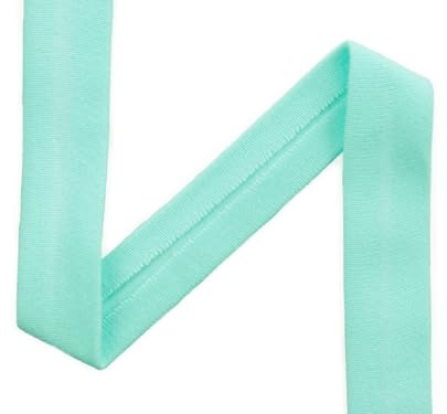 Das hüpfende Komma 1m Jersey-Schrägband Farbe Mint Uni