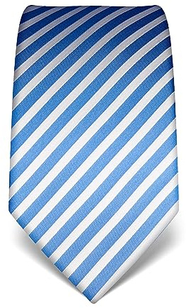 Vincenzo Boretti Herren Krawatte reine Seide gestreift edel Männer-Design zum Hemd mit Anzug für Business Hochzeit 8 cm schmal/breit
