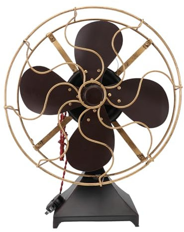 SUPVOX Vintage Ventilateur de Table Modèle Fer Antique Décontracté Ventilateur de Bureau Artisanat Photo Accessoires pour Chambre Maison Rétro Décoration