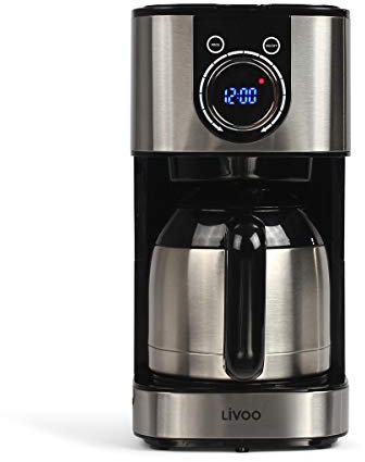 LIVOO Caffettiera termica programmabile | 800 W