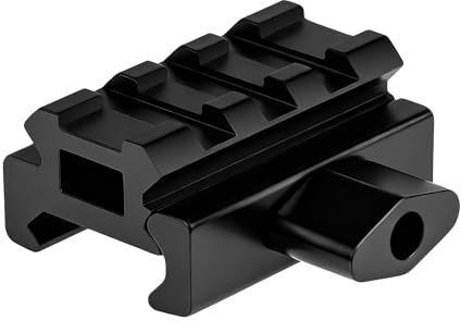ToopMount Schienen Zielfernrohr Riser Mount Aluminium 20 mm Weaver/Picatinny (Verlängerung) Adapter Scope Mount Base mit QD-Mutter